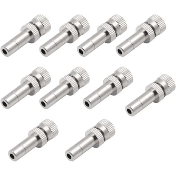 10 st 6 mm snabbkoppling trädgårdsdimmunstycken - 0,6 mm