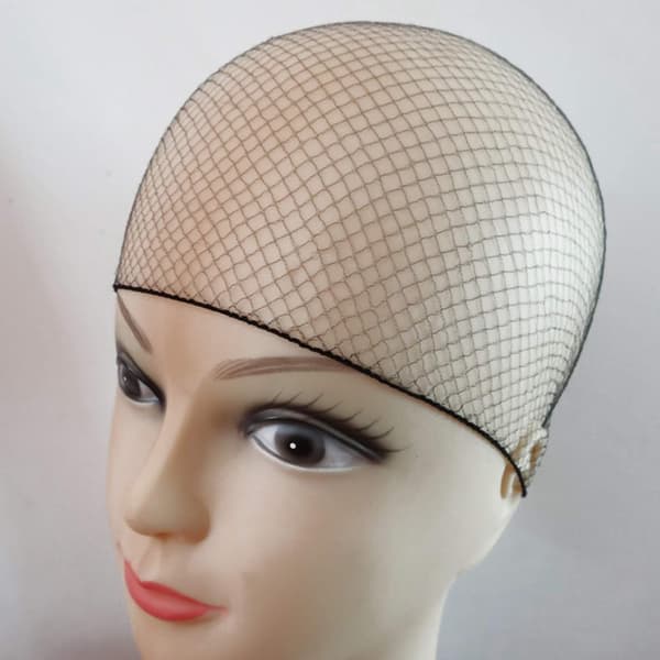 50 stk. hårnet til knold usynligt elastisk net 20 tommer 50 cm (bulkpakke, sort)
