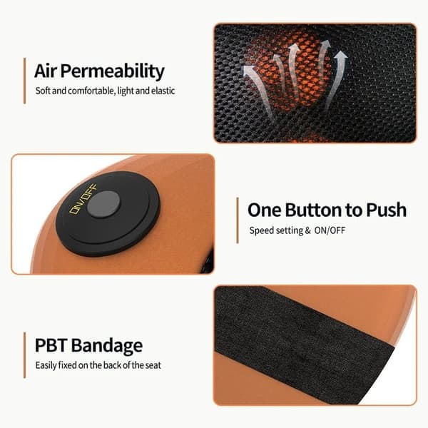 Shiatsu Massagepute for Nakke og Rygg med Varme—pa