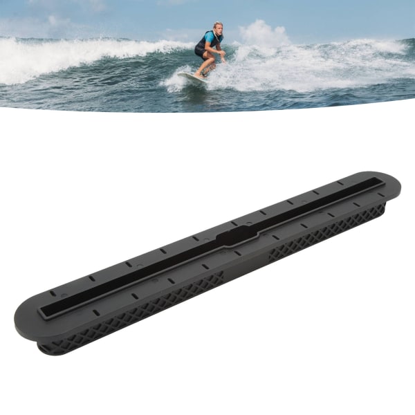 Surfboard Fin Box Professionel udskiftning UV-modstand Letvægts Surfboard Ror Slot til Surfing Tilbehør 12.0in Sort