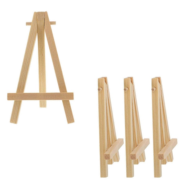 72 stk. 12,7 cm Mini Displaystativer i Tre, Staffelier, Bordstativer, Egnet for Barnehåndverk.pa