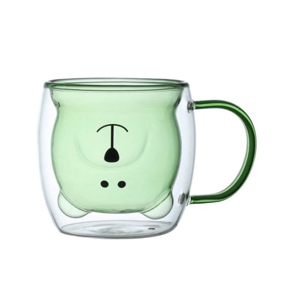 250ml glaskopp Kaffekopp i glas GRÖN grön green