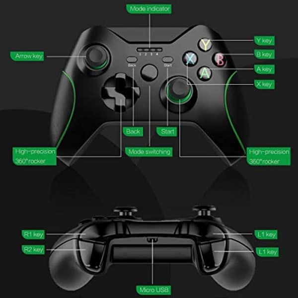 Paris_Langaton ohjain vastaanottimella Xbox Onelle, 2,4 GHz langaton