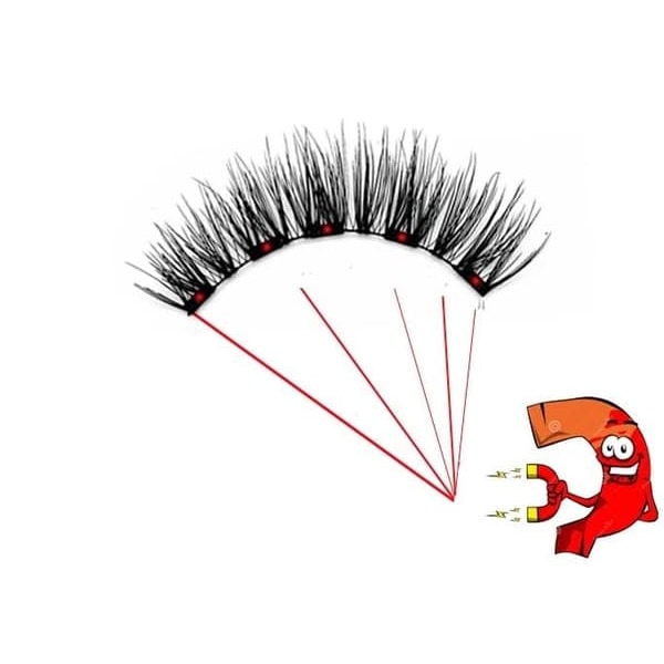 Magnetic Eyelashes with Eyelash Curler / False Eyelashes Lashes—pa