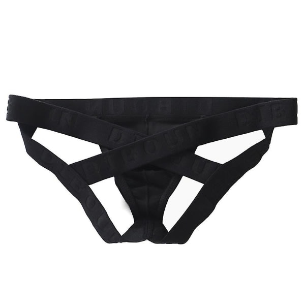 Män Sexig Bandage G-String Strings Erotiska Trosor Underkläder Black L