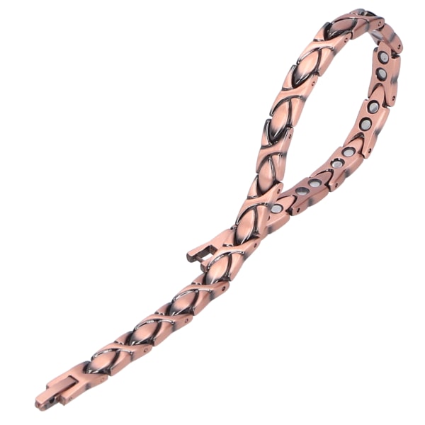 Kobber magnetisk armbånd XShaped Link kvinner smykker for håndledd ankel helsevesenet