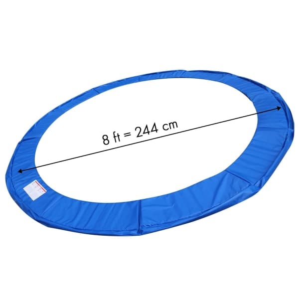 Blå fjærdeksel til trampoline 244 250 cm 8ft