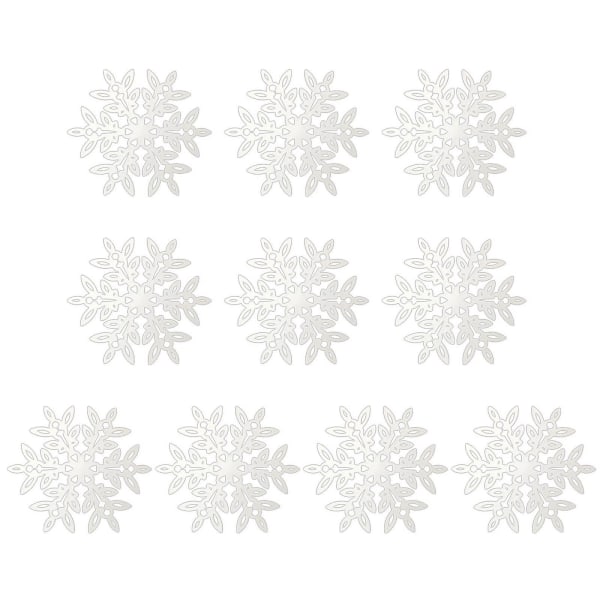 Christmas Snowflake Häge 10st/ Set Vit Plast Hänge Ornament