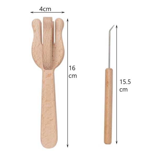 1/2/3/5 Stickverktyg Träform Handvävstol Multifunktionell 1Set