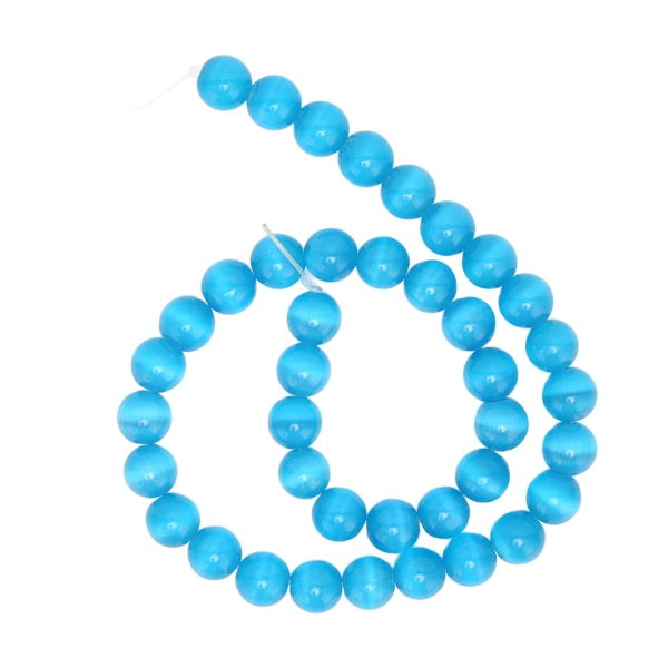 10 mm multifunksjonell naturstein runde perler Armbånd perler DIY smykker dekorasjon tilbehør Blå
