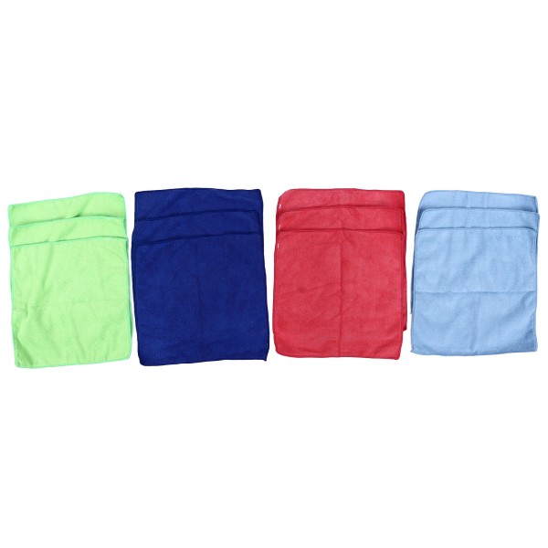 12 stk renseklud 4 forskellige farver Stærk vandabsorption Genanvendelige mikrofiberhåndklæder til køkkenmøbler til bil
