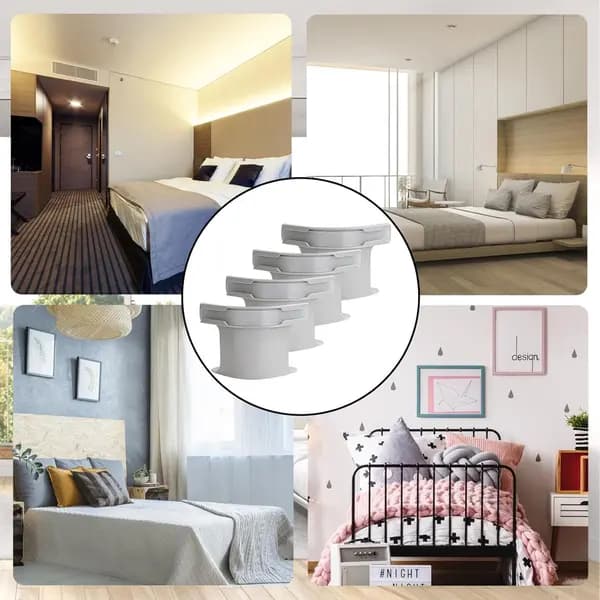 4 pcs - Sheet Holders Bed Duvet Clips Clamps with Closure Strips Removable Fitted Corner Holders for Mattress Protector Covers, Linen, Blankets_yu