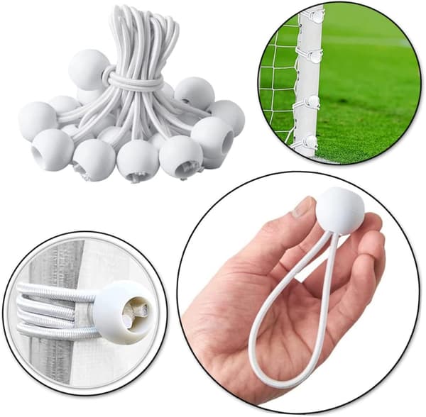 50 stk elastiske tau polypropylen sprettball hvit dribling Hvit