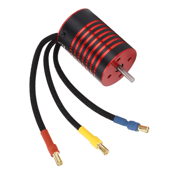 GTSKYTENRC 2838 børsteløs motor 4 polet RC børsteløs motor til 1/14 1/16 RC bildel Sort Rød 3200KV