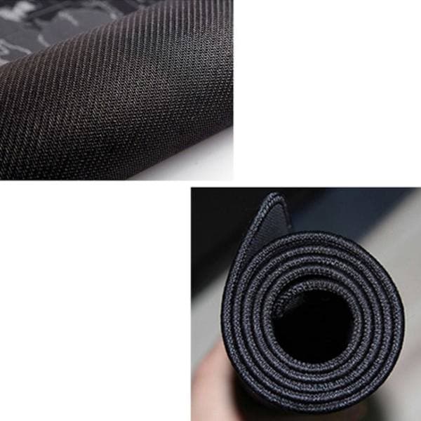 Musematte Stor - Gaming - 70x30cm - Verdenskart Svart