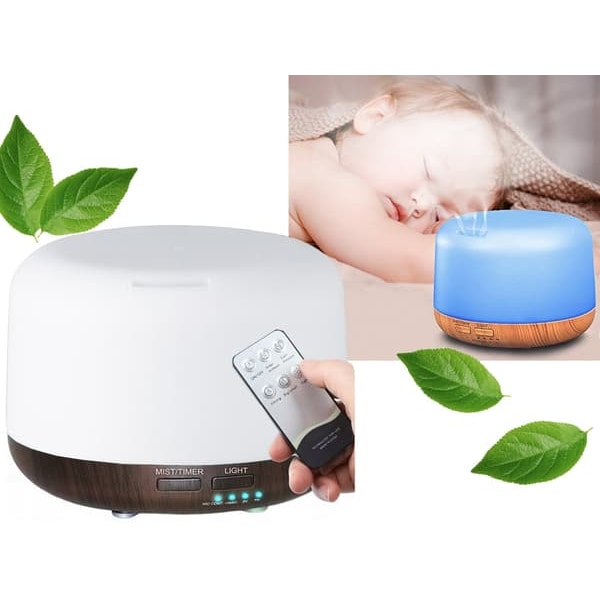 Luftfukter / Duftspreder - Aromalampe med RGB-belysning—pa