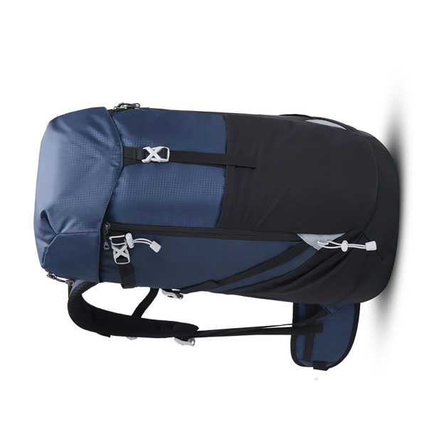 50L campingväska Oxford-tyg Bergsklättringsryggsäck med hög kapacitet för utomhusvandring Mörkblå