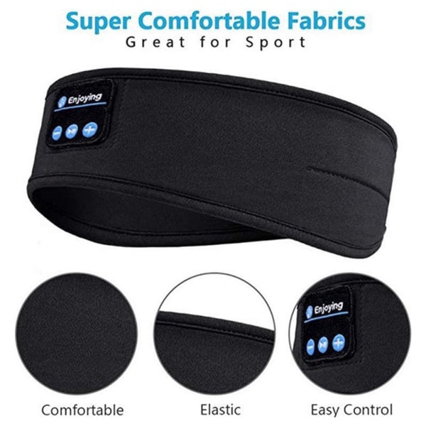 Trådlöst headset Stereo Pannband Run Sleep Music Hörlurar grey
