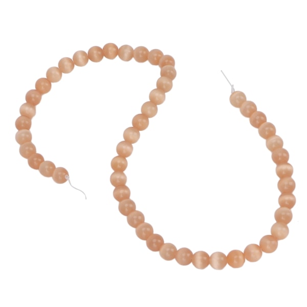 8 mm smykker gør-det-selv-perle Udsøgt elegant naturstensperle til armbånd halskæde HåndværksfremstillingChampagne