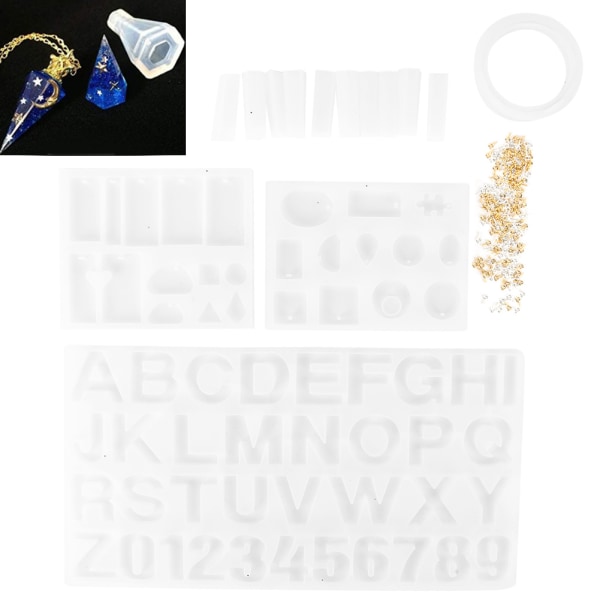Silikonstøpeform smykker armbåndanheng DIY-verktøytilbehør epoksyharpiksform