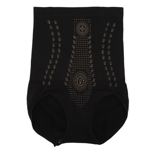 Body Shaping Shorts Hög midja Buken Tight underkläder Nylon Dam Höftlyftande kalsonger Svart L (för 63-80 kg)