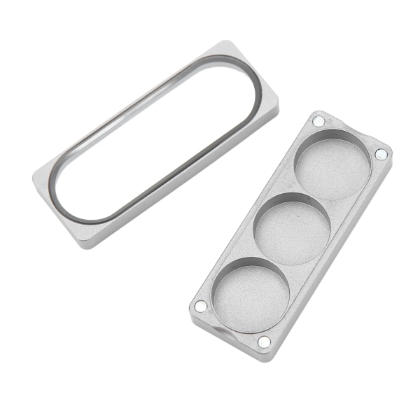 Cue Tip Förvaringsbox Aluminiumlegering Magnetisk sug Cue Tip Behållare för biljardspelare 3 hål