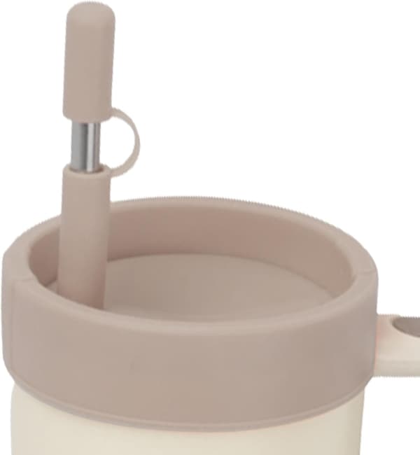 Kopparhalmlock med lock, dammtät och stänksäker för 4oz vattenflaskor och kaffemuggar