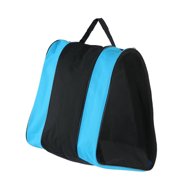 Paksutettu 3-kerroksinen luistinlaukku, vesitiivis rullaluistelulaukku säädettävällä hihnalla, sininen
