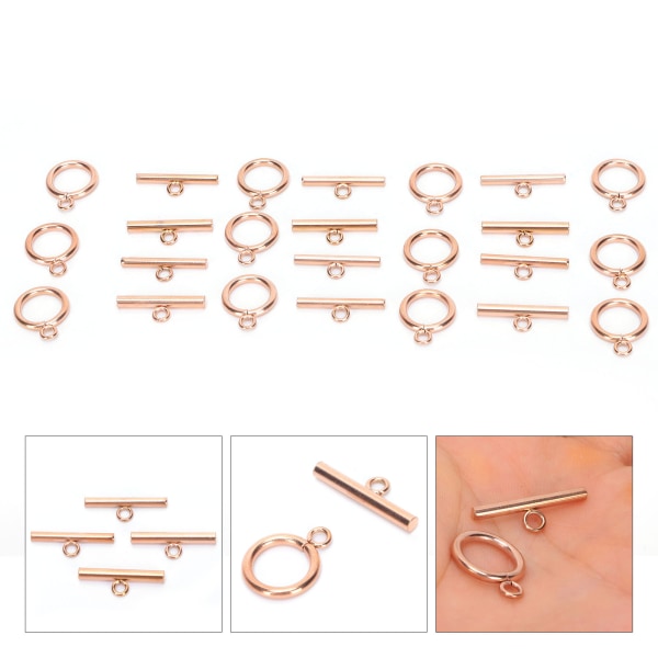 Vipplås i rostfritt stål Set Vippkontakter DIY Halsband Armband Smyckenstillverkning