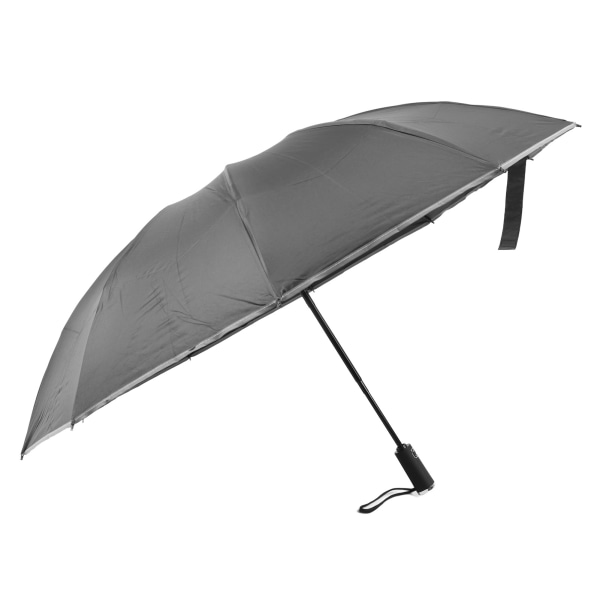 Inverteret omvendt paraply Automatisk solbeskyttelse UV-blokerende foldeparaply på hovedet til mænd, kvinder