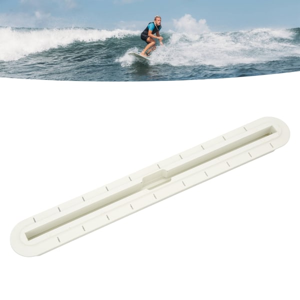 Surfebrett Fin Box Profesjonell erstatning UV-motstand Lett surfebrett rorspor for surfetilbehør 12.0in hvit