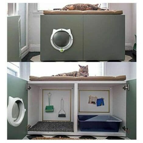 Katteluke Katt Flip, Hundeluke Katteluke Hvit Hole.pa