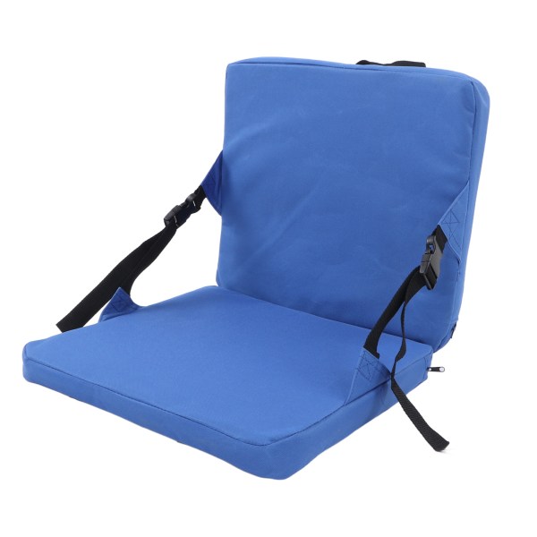 Fortykket anti-snavs udendørs sæderygpude Bærbart foldestadionsæde med rygstøtte til campingkoncert Blå
