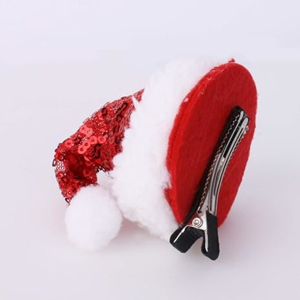 Julhatt Tomtehatt Hårklämma för julhattprydnader (Single Clip Christmas Hat)