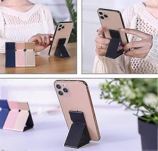 Liimattava puhelinpidike iPhonelle, sininen+musta