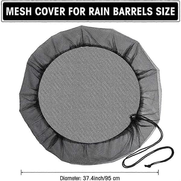 3 Stykker Mesh-deksel for Regnvannstønne, Vannsamlingsbøtter Cover.pa