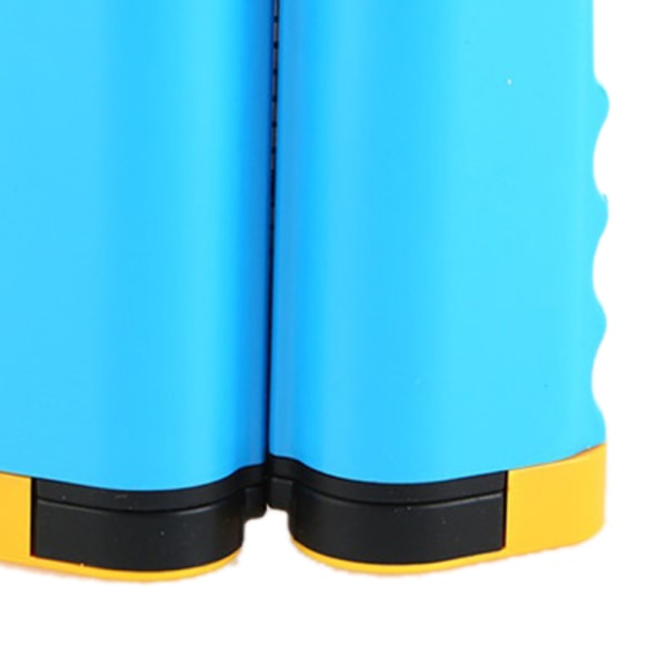 Sisäänvedettävä pöytätennisverkkoteline Muodikas turvallinen aaltoileva reuna kannettava pong-palloverkkoteline kuntosalille Sininen keltainen