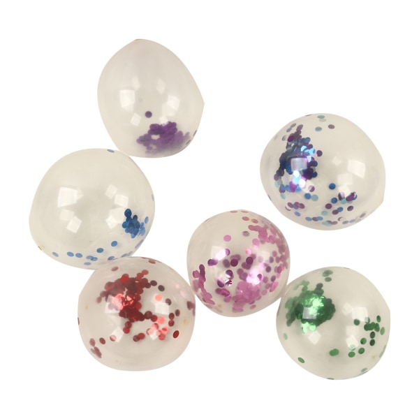 60 kpl paljetteja läpinäkyviä ilmapalloja, pyöreitä kauniita lateksikoristeilmapalloja syntymäpäiväjuhlien set