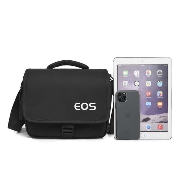 DSLR-kamerataske Crossbody Multi-Function Kit Udendørs Håndbagage Mørkegrå stor Mørkegrå stor