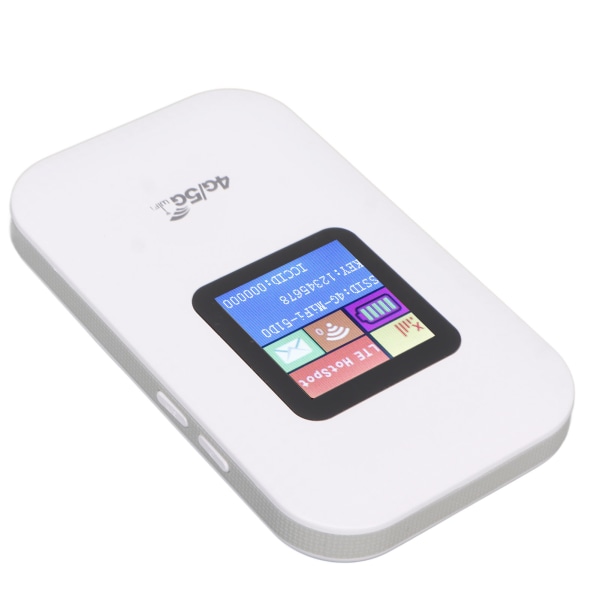 4G WiFi Router Hvid Micro Card Slot Op til 10 brugere 1,44 tommer LED Display 2100mAh batteri 4G LTE Router til telefon PC Tablet