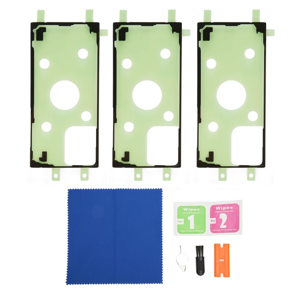 Batteri Bakdeksel-klistremerke Engangs erstatningstelefon Batteri Bakdeksellim for Galaxy Note 10 N970 Tilfeldig farge