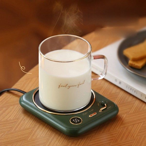 Constant Temperature Heating Coaster, Warm Coaster for Office, Coffee - Pink