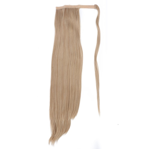 Kvinner langt rett hårforlengelse hestehale parykkklemme i hestehale falskt hår Styling 02#