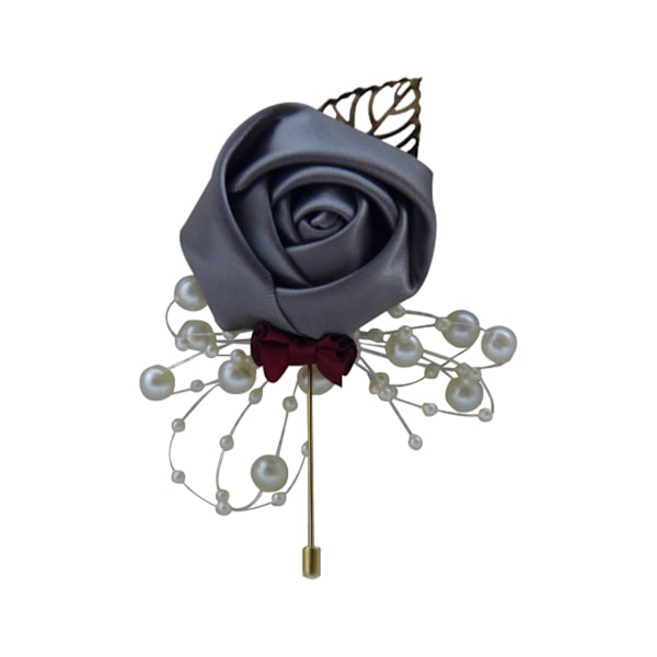 1/2/3/5 Lyxiga bröllopsbroschnålar Chic och eleganta tillbehör mörkgrå dark grey 5Set