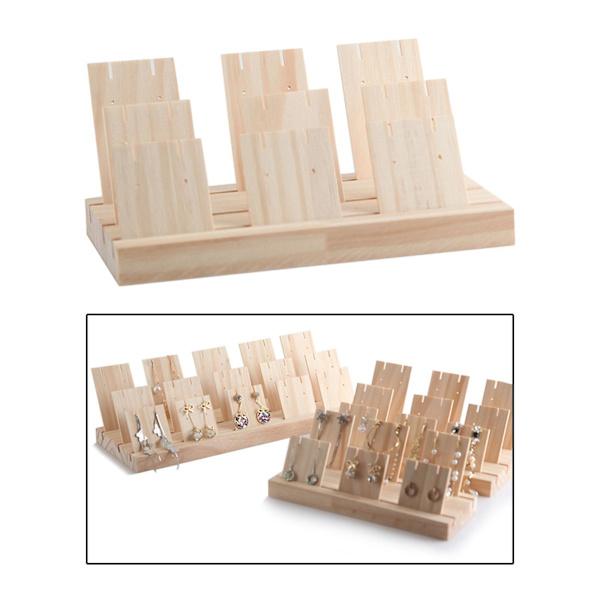 1/2/3 Örhänge Display Stativ Stor Kapacitet för Retail Display Small 3 slot 22cm Small 3 slot 22cm 1Set