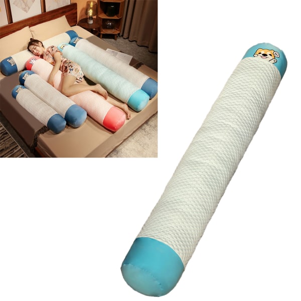 Söpö vartalotyyny irrotettava pestävä hengittävä pehmopehmeä pitkä sängyn tyyny kesän nukkuvalle koiralle 100cm / 39,4in