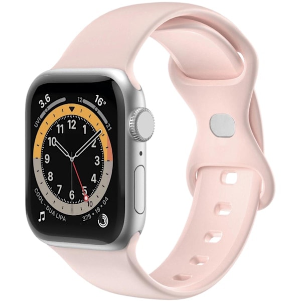 Armbånd til Apple Watch 42/44/45mm Silikone Rosa