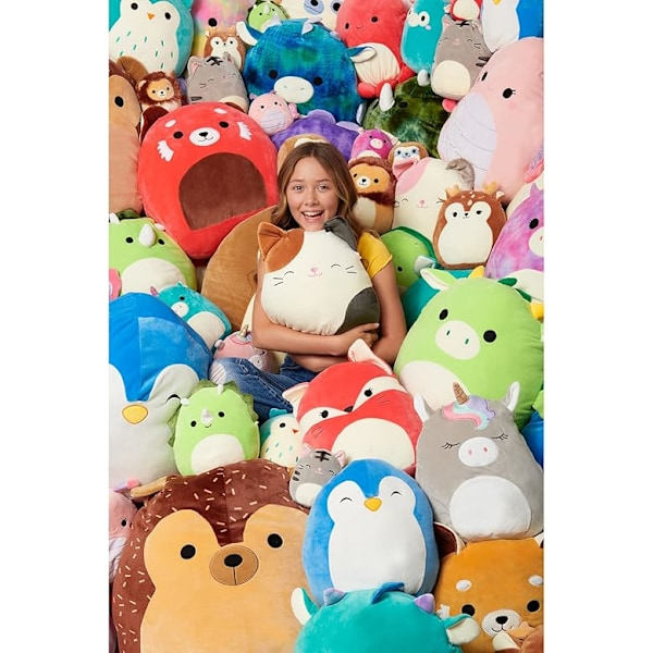 Squishmallows Sanrio 30 cm Vaaleanpunainen Mekko Lisää Jengiin, Erittäin Pehmeä Pehmolelu Keskikokoinen, Lelupehmolelu