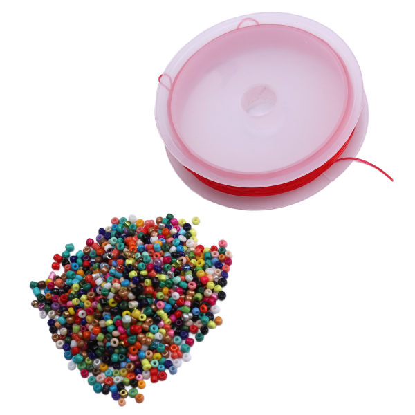 Beads String Kit Forbedre det visuelle Forskellige farver Keramiske Wear Beads Legetøj til Amblyopia Training Small 0.03in