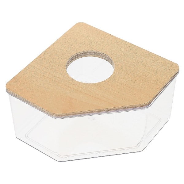 Bärbar badkar Liten Chinchilla badkar Hamster badhus Återanvändbar Hamster badrum Hamster badkar 13X13X7.5CM